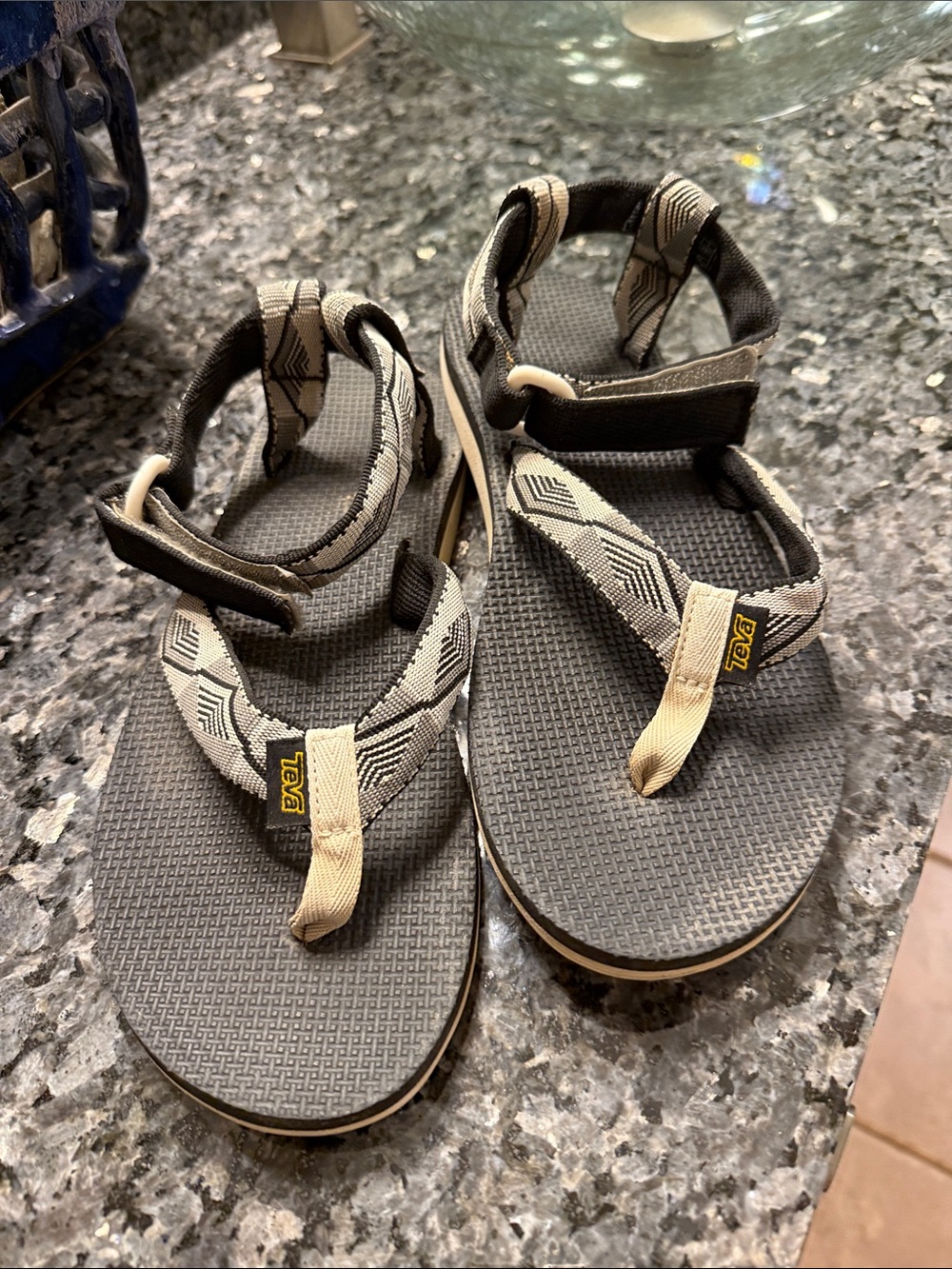 Teva Gray and Tan Women’s Open-Toe Sandals
